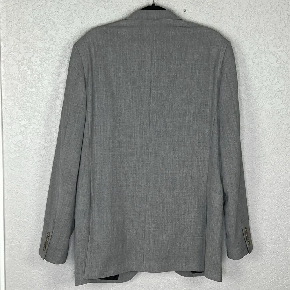 J Crew Ludlow Mens 42L Gray Cross Weave Sport Coat Italian Wool Tollegno
